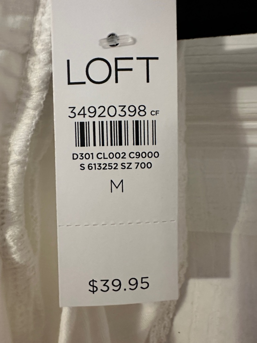 LOFT White Ruffle Strap Tank Top - Picture 5 of 6